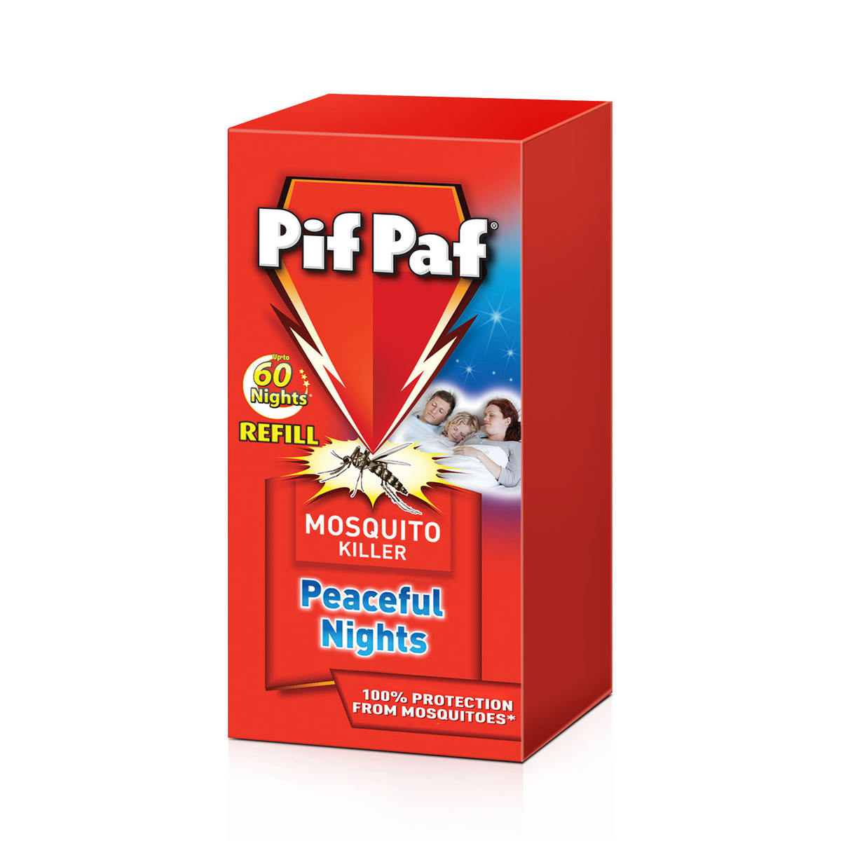 Pif Paf Power Guard Liquid Mosquito Killer Refill 60 Nights 45ml